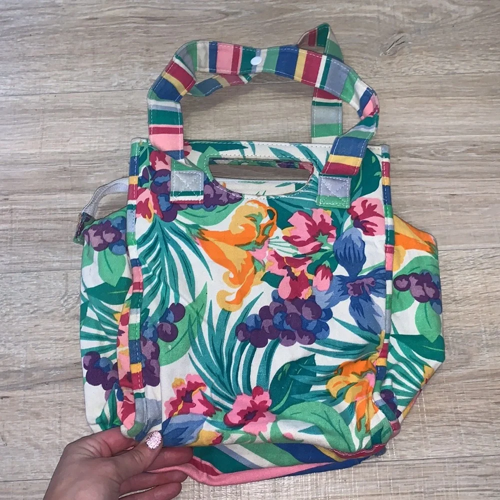 Modern Classics colorful floral baby bottle bag